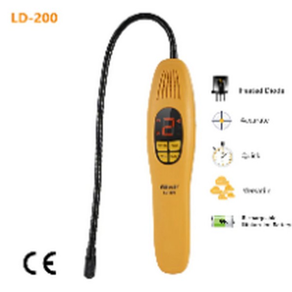 ELITECH detektor úniku chladiva LD200 HVAC Freon Gas Tester